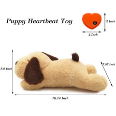 3T GROUP Heartbeat Puppy cuddled in bed scene supports sleep routines