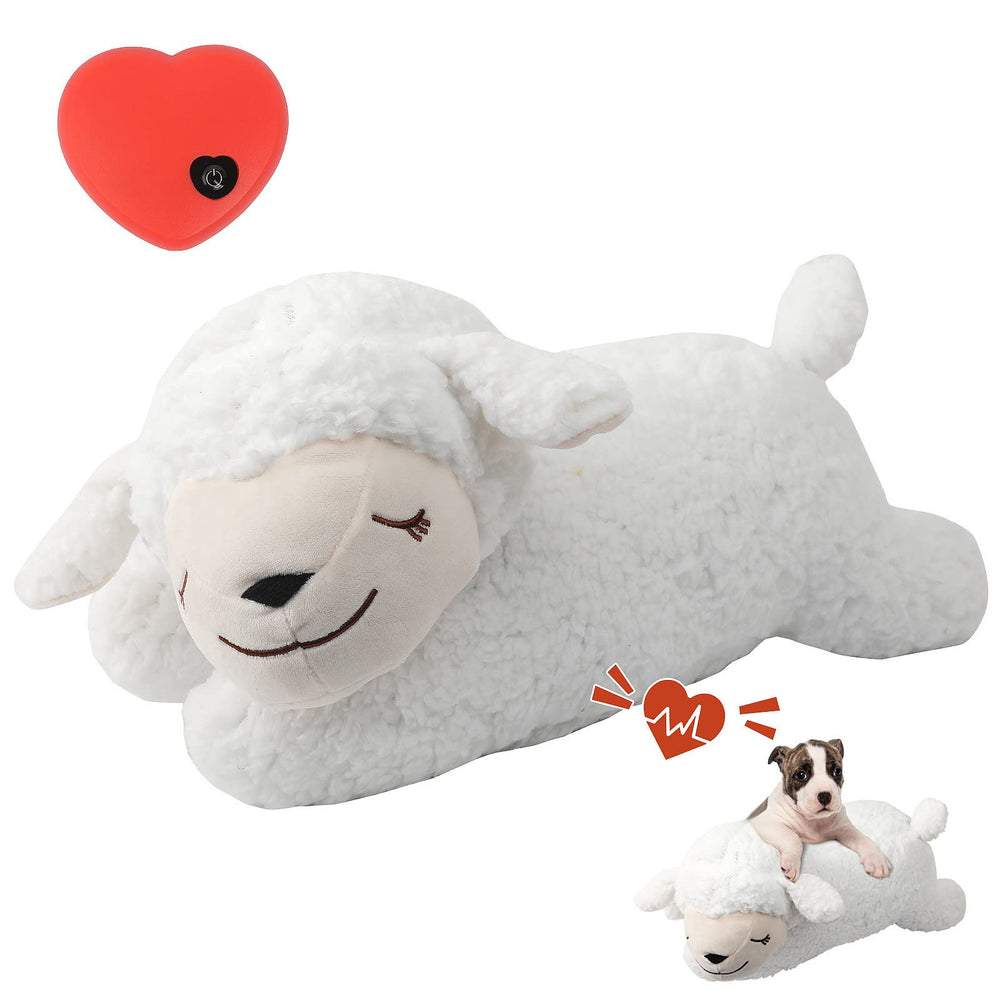 3T GROUP soft-fabric-heartbeat-toy showcases plush comfort for cozy puppy cuddles.