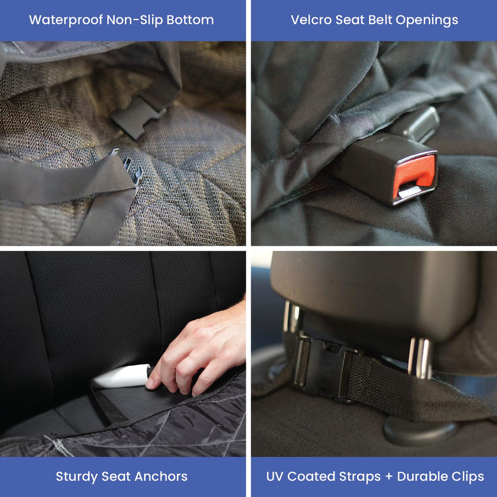 4Knines 54-inch-wide backseat cover provides full coverage for large vehicles.
