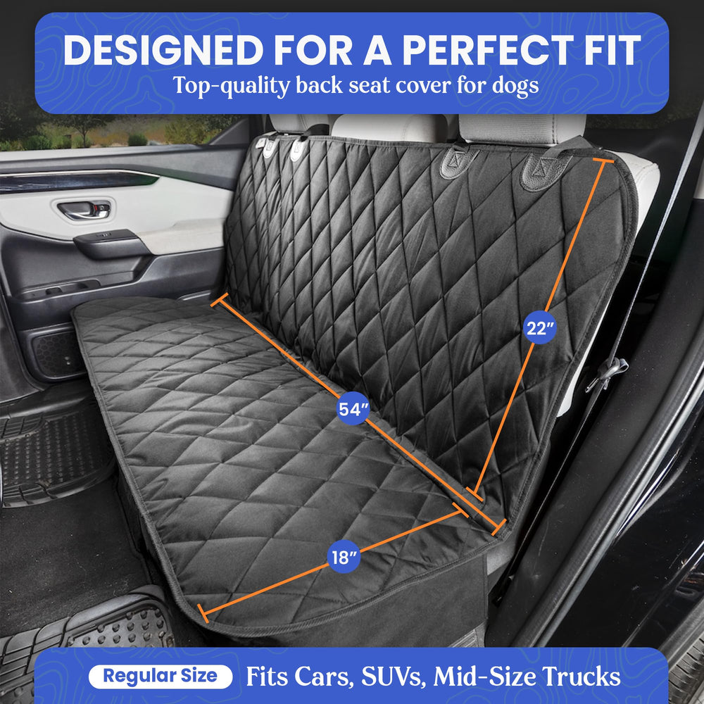 4Knines back seat cover 7-layer shield highlights durable, comfortable pet protection