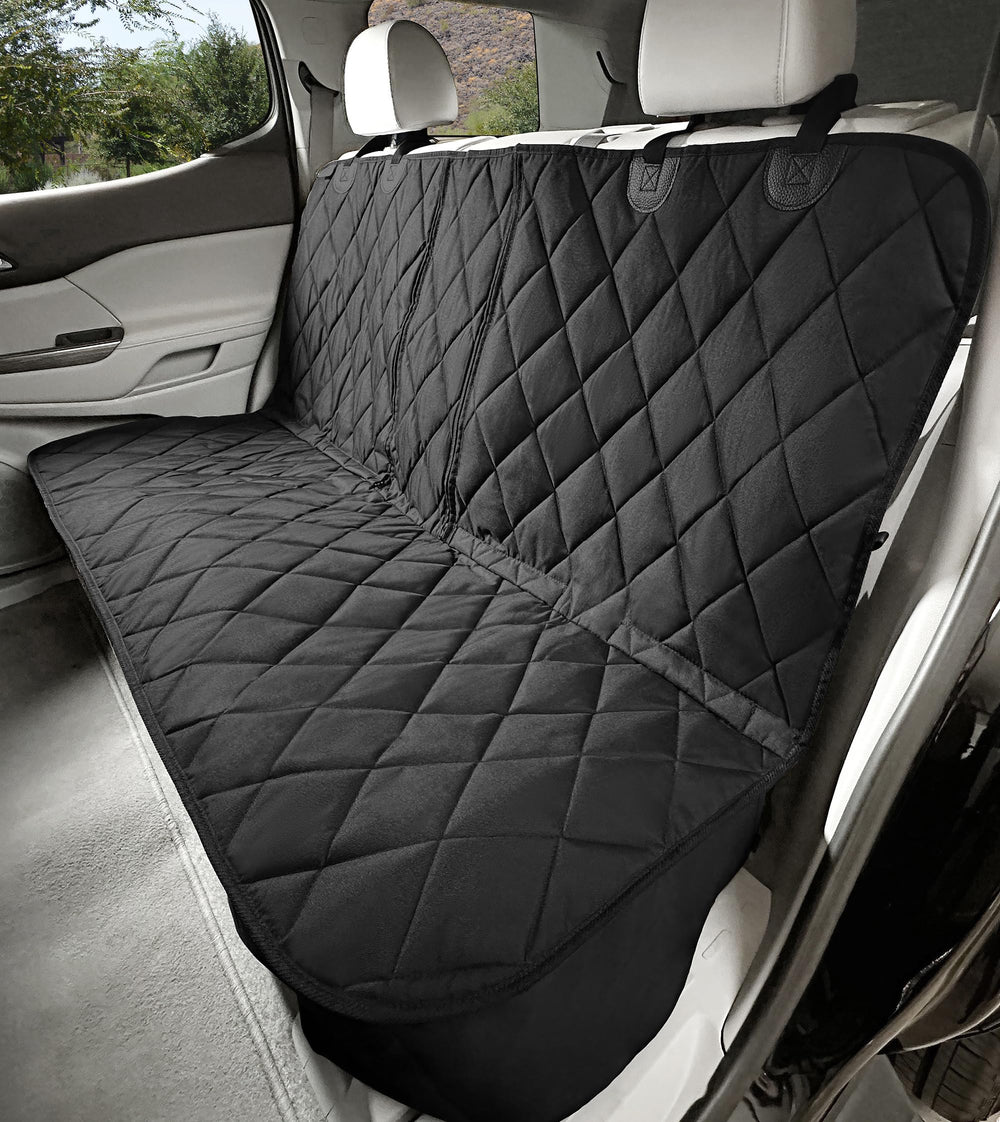 4Knines dog seat cover back seat protector 60/40 keeps dirt and hair contained on trips