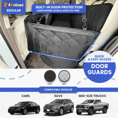 4Knines EZ Open Door Protector showing door protection during dog in-out.
