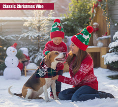 68Win Christmas bandanas reversible fabric close-up for versatile holiday looks