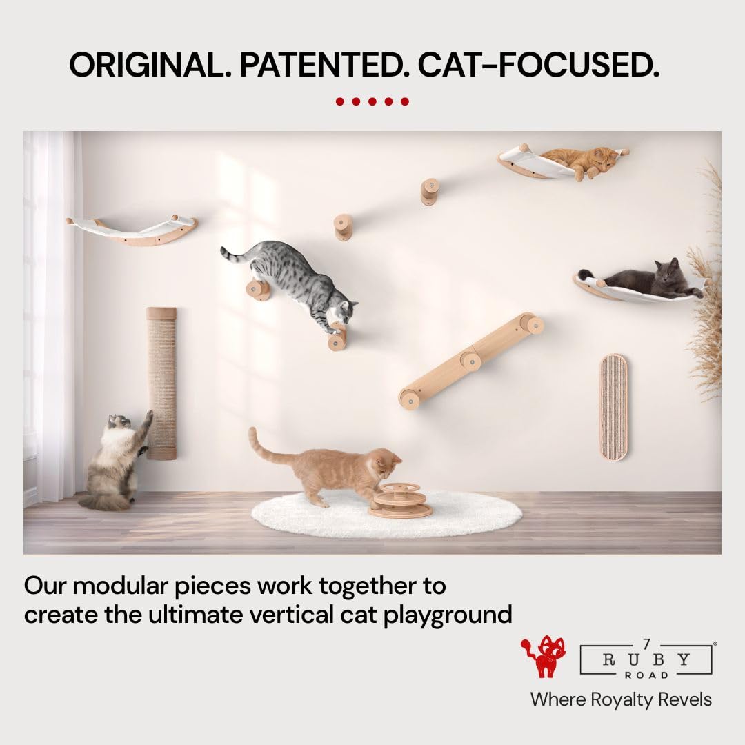 7 Ruby Road modern, minimal cat scratcher design suits small spaces