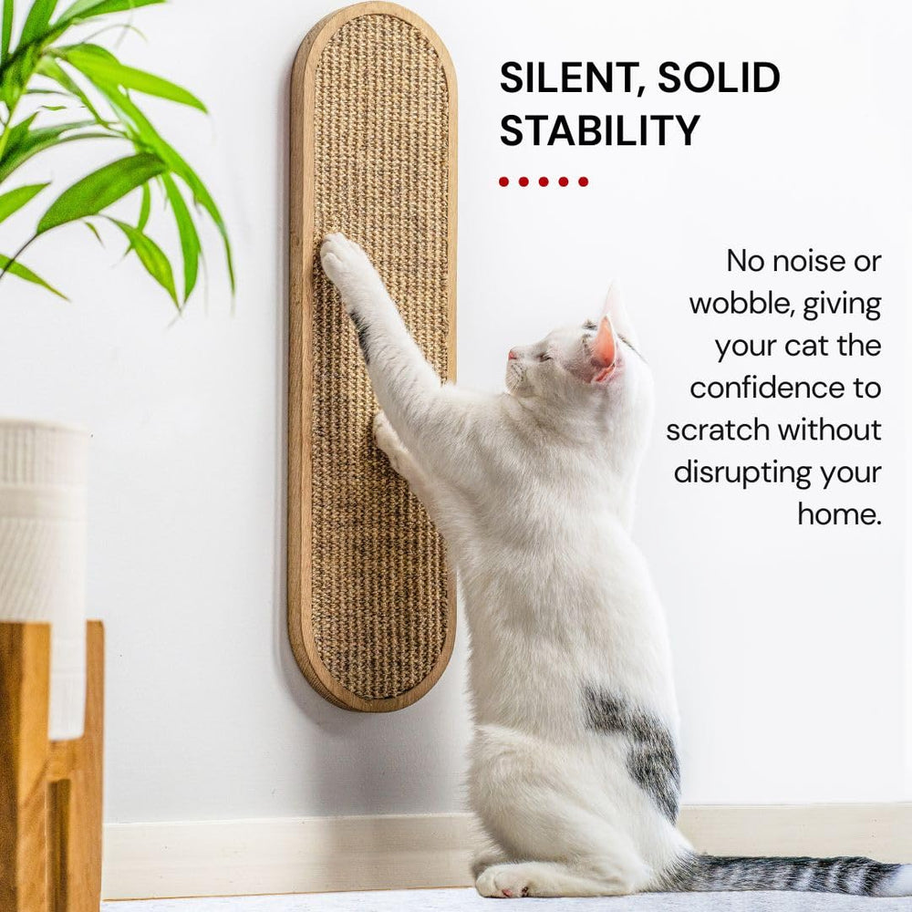 7 Ruby Road wall-mounted scratcher includes easy video assembly guide.