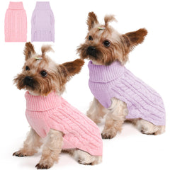 Lorehelina small pink turtleneck closeup offers cozy warmth for chilly walks.