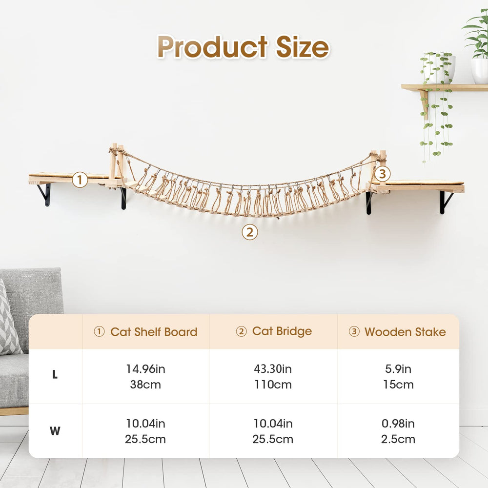 A.FATI cat wall shelves sleep-play setup provides space-saving climbing and rest spots.