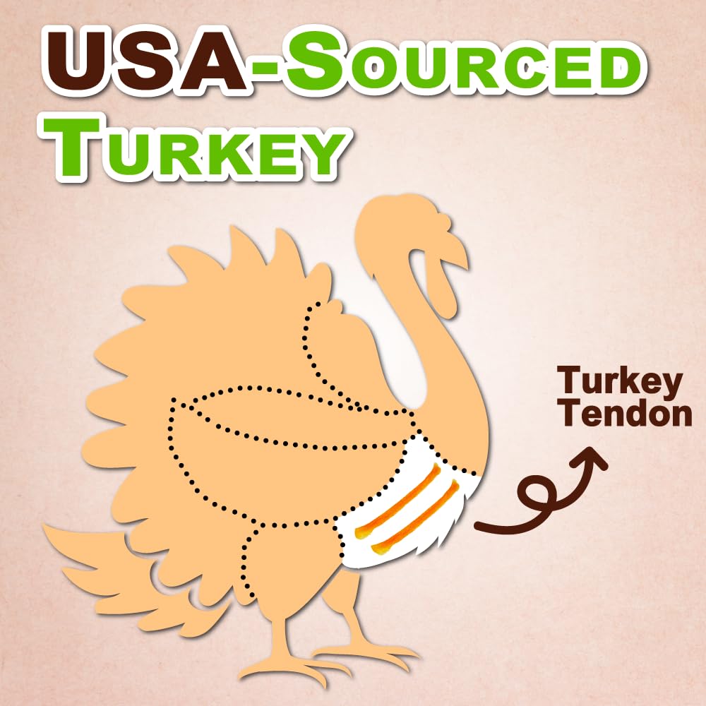 A Freschi srl hypoallergenic turkey tendon chews for dogs with sensitivities