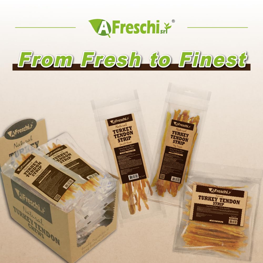 A Freschi srl natural ingredients label close-up for sensitive dogs