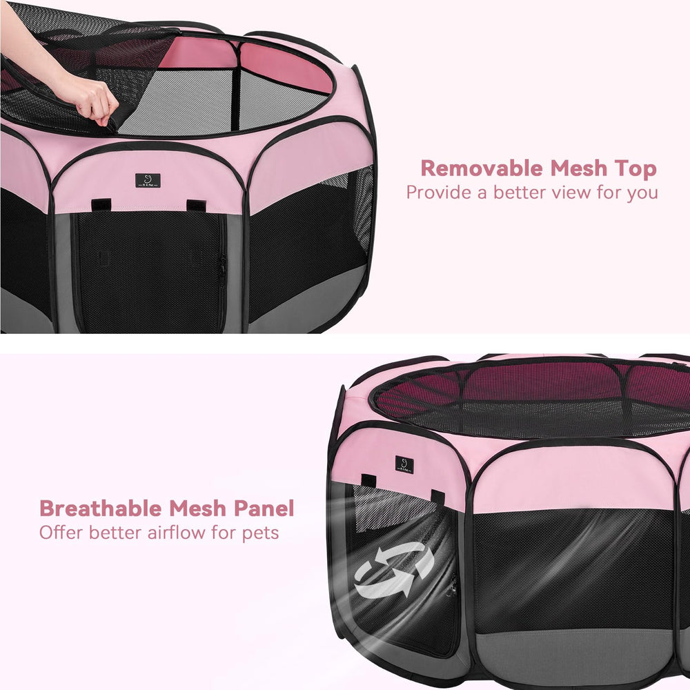 A4 Pet 360° mesh panels offer airflow and visibility.