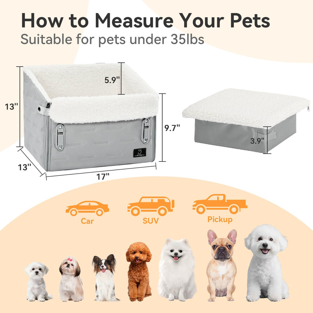 A 4 Pet car seat is compatible with cars, SUVs, and trucks for versatile use.