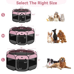 A4 Pet playpen with removable mesh top for safety and ventilation.
