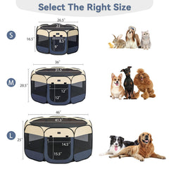 A 4 Pet pop-up dog playpen travel bag demonstrates lightweight, compact storage and transport