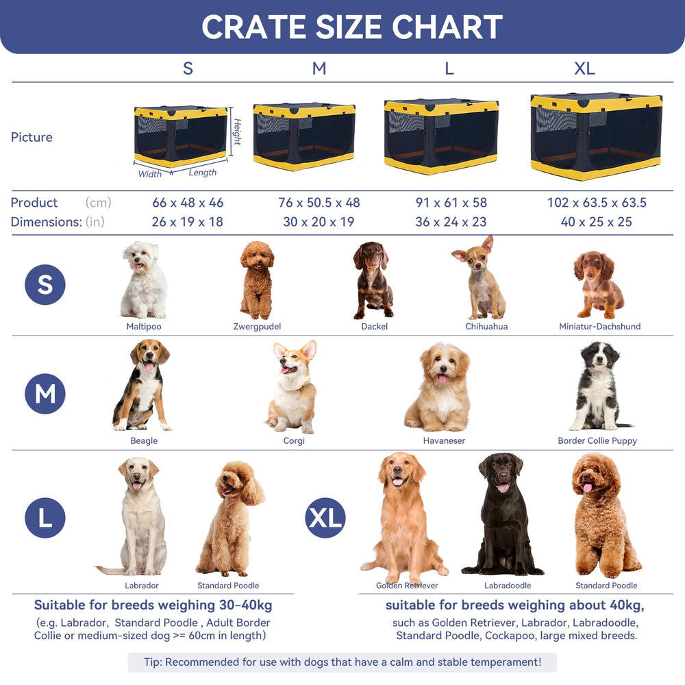 A4 Pet soft dog crate with waterproof base protecting floors from spills.