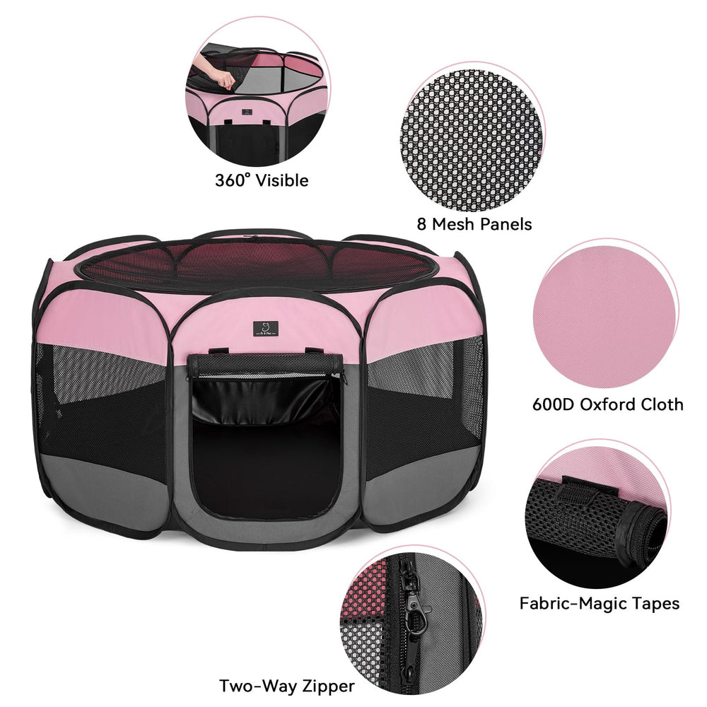 A4 Pet waterproof bottom panel keeps floors clean during training.