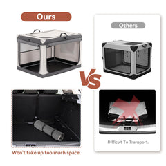 A4Pet 36-in crate with folded-compact design for easy storage.