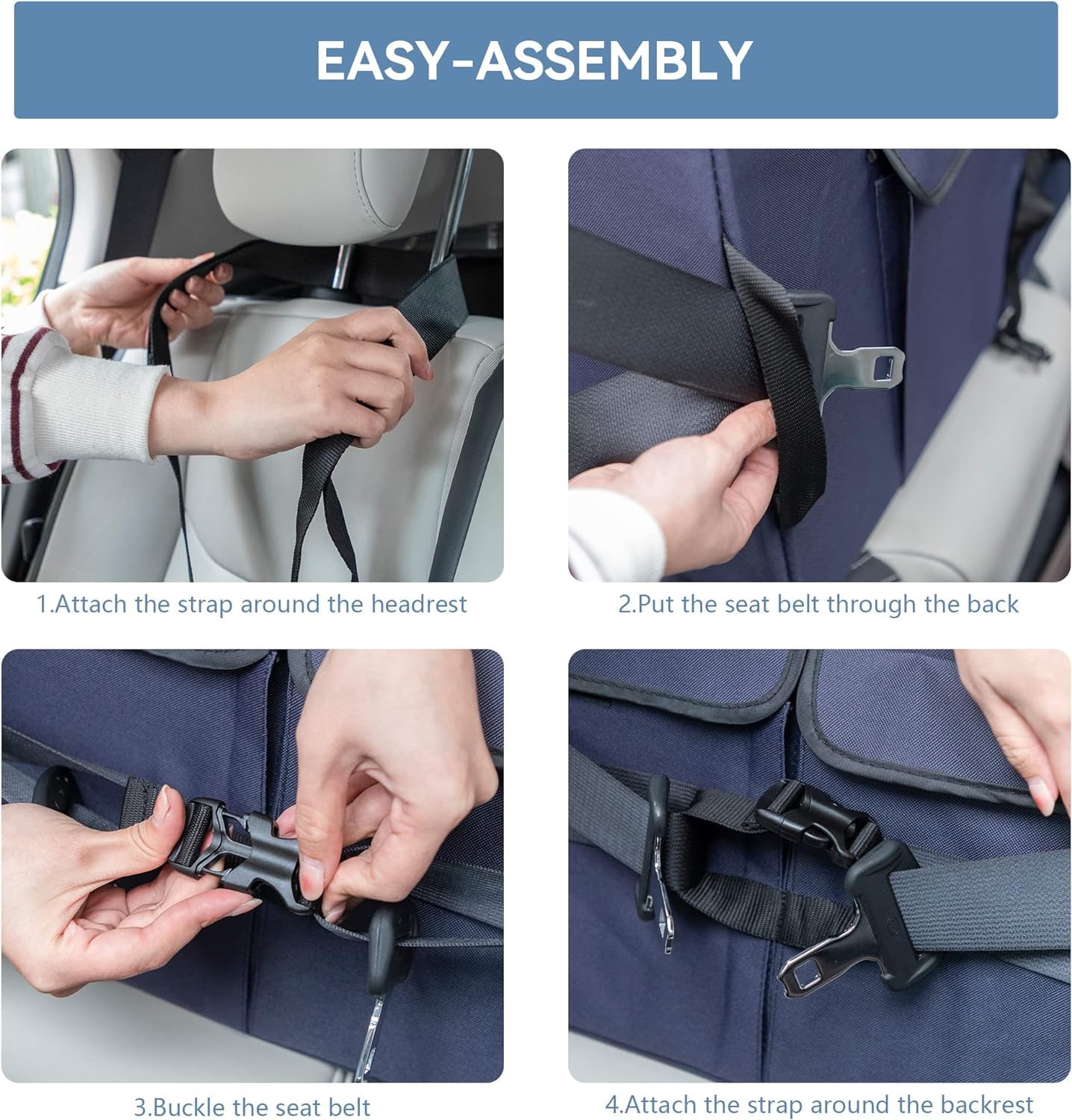 A4Pet dog car seat foldable design makes travel setup quick and compact