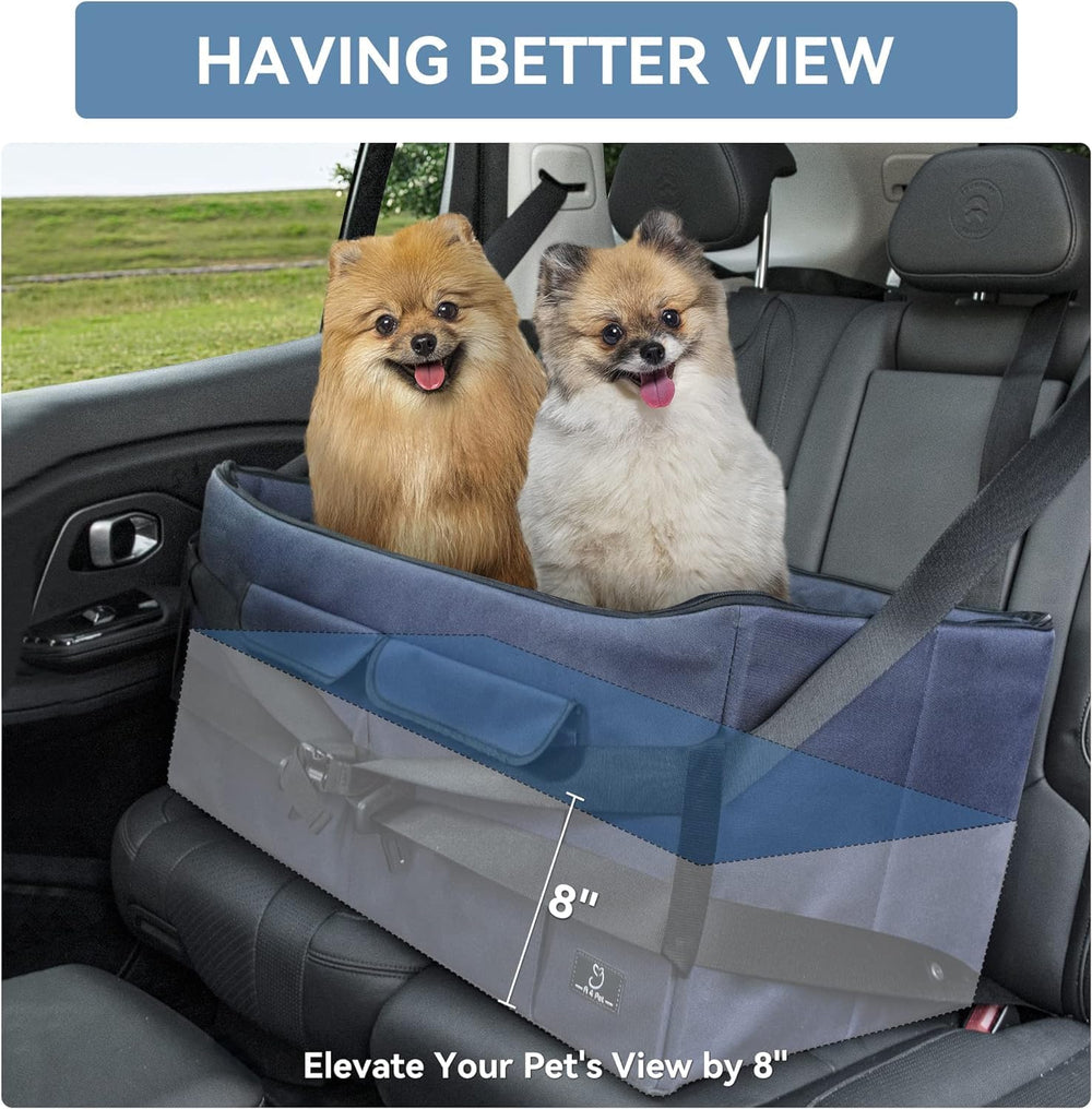 A4Pet dog car seat non-slip base prevents sliding for steadier travel