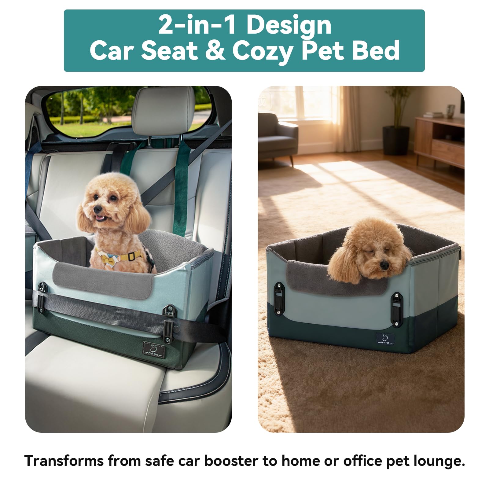 A4Pet foldable portable dog seat doubles as a cozy at-home bed