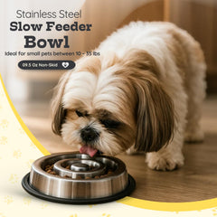 AASPIRE PETS 9.5 oz capacity bowl ideal for 10–35 lb pets.