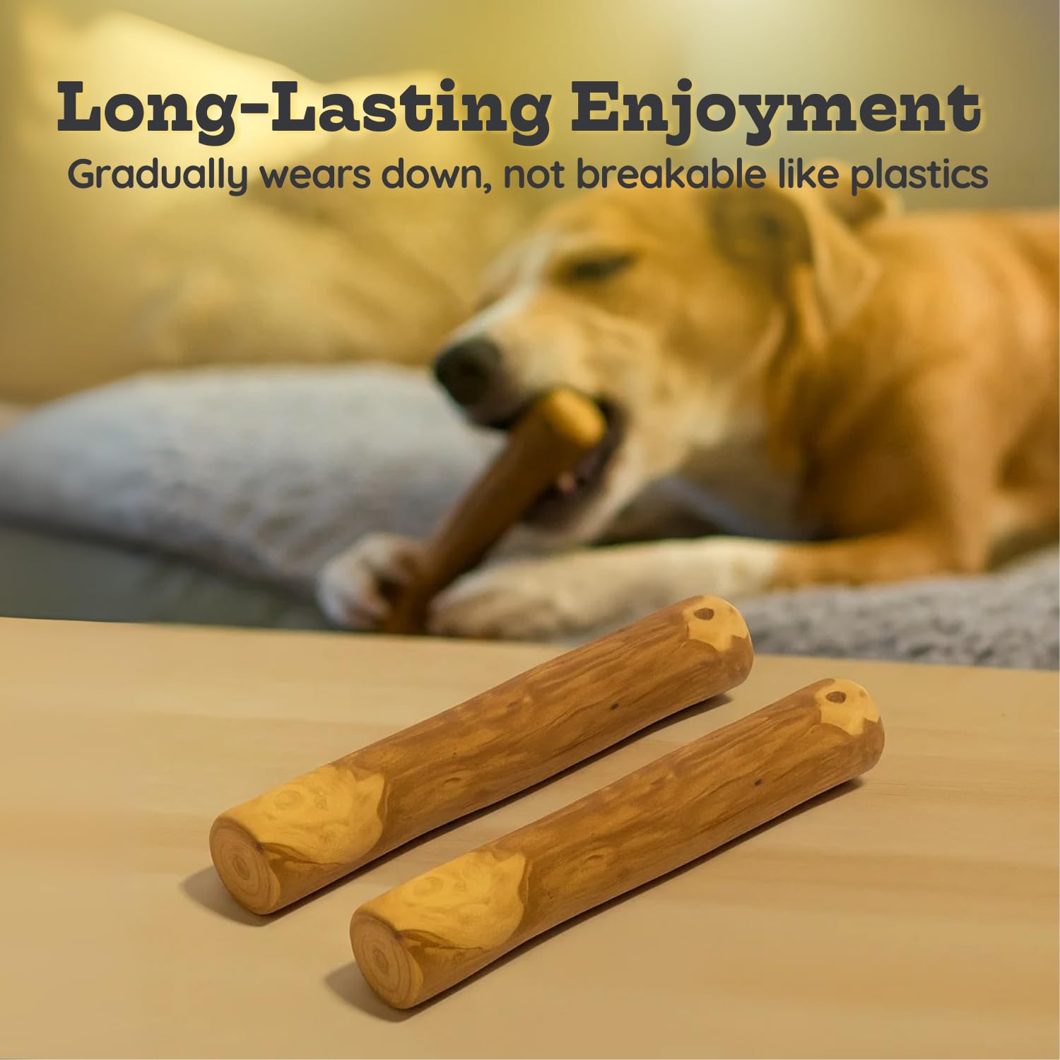 AASPIRE PETS 7-inch chew sticks, ideal for medium dogs with active chewing needs.