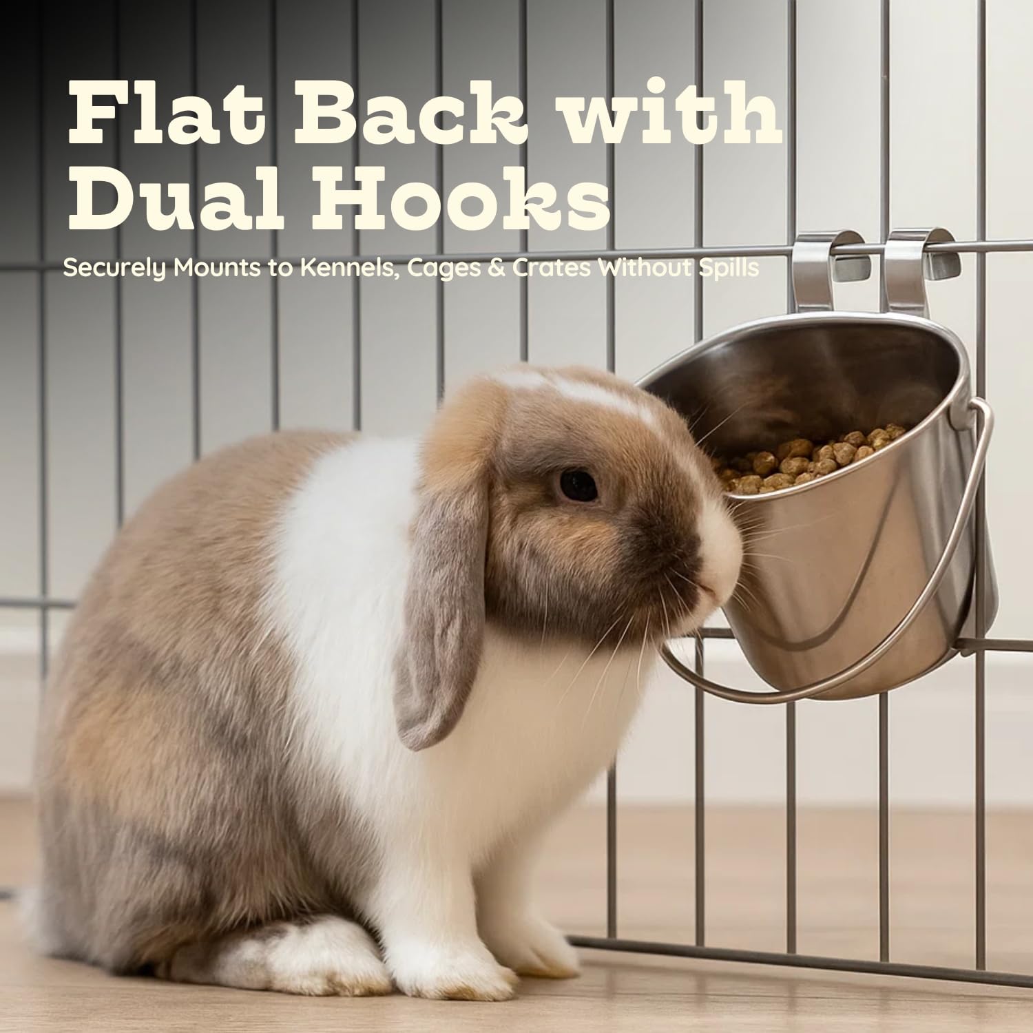 AASPIRE PETS compact size fits crates while keeping feeding accessible.