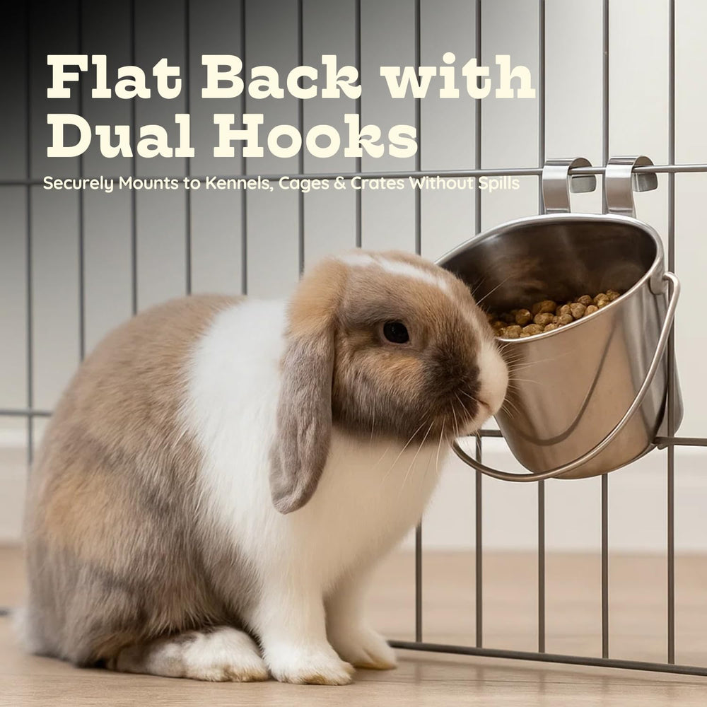 AASPIRE PETS compact size fits crates while keeping feeding accessible.