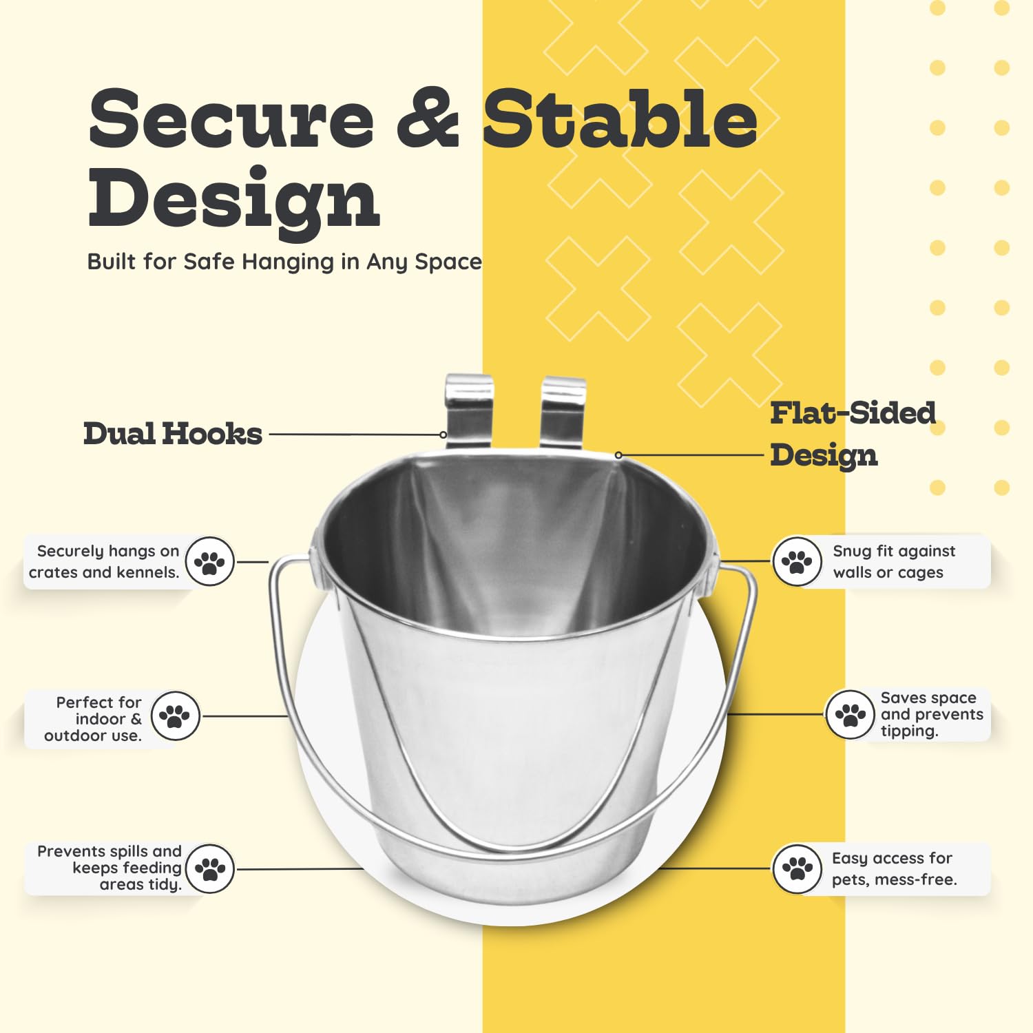 AASPIRE PETS durable design suits daily use in homes and outdoor locations