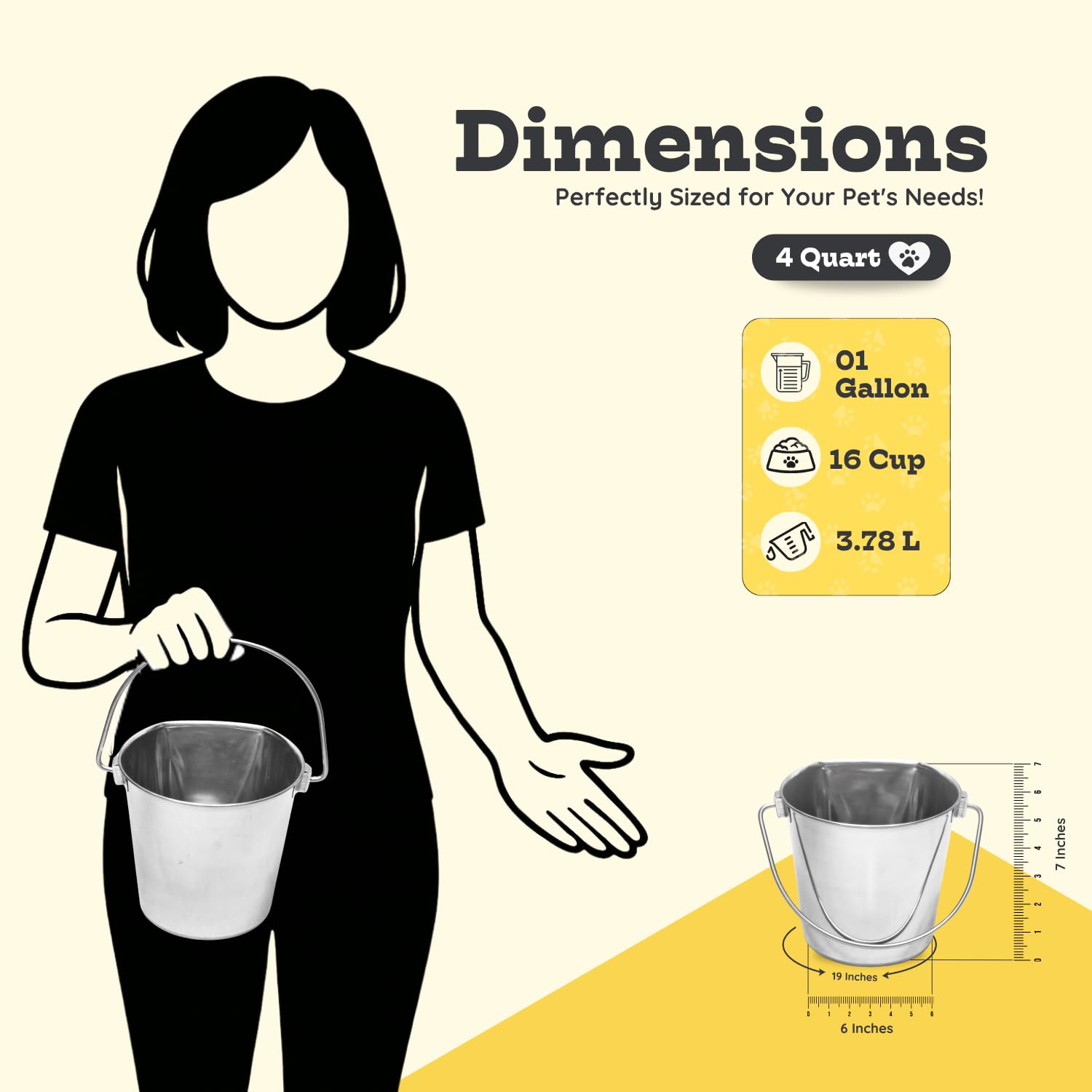 AASPIRE PETS dimensions 8.5 by 6 by 7.5 inches for versatile placement.