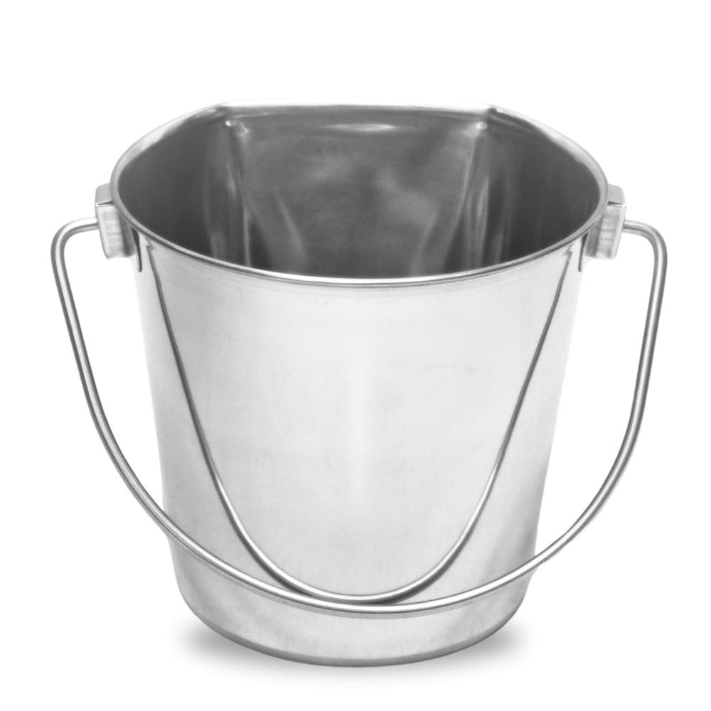 AASPIRE PETS flat-back bucket mounted on kennel for stable feeding.