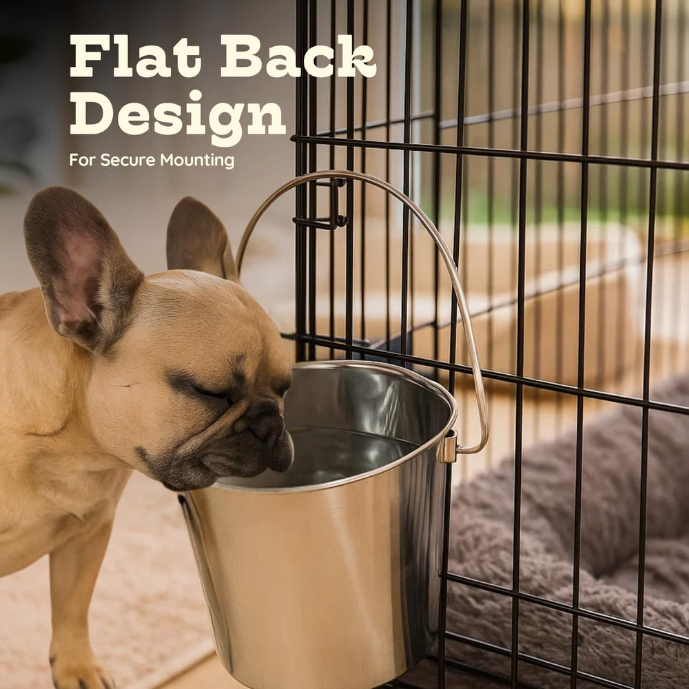 AASPIRE PETS sturdy metal handle for hanging or carrying during travel.