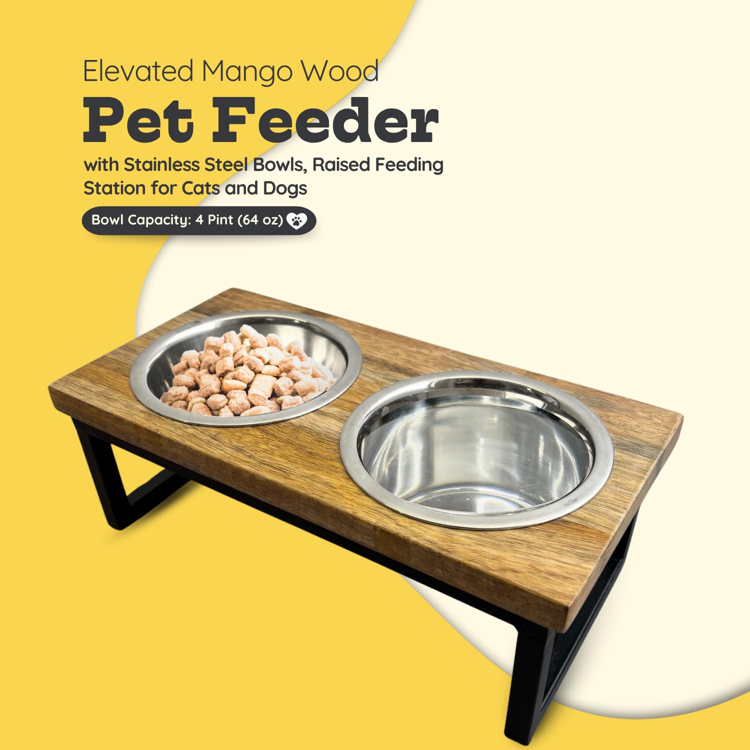AASPIRE PETS removable bowls enable quick cleaning after meals.
