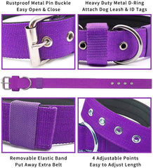 AaufiLux heavy-duty tactical dog collar neoprene lining provides comfort and skin protection.