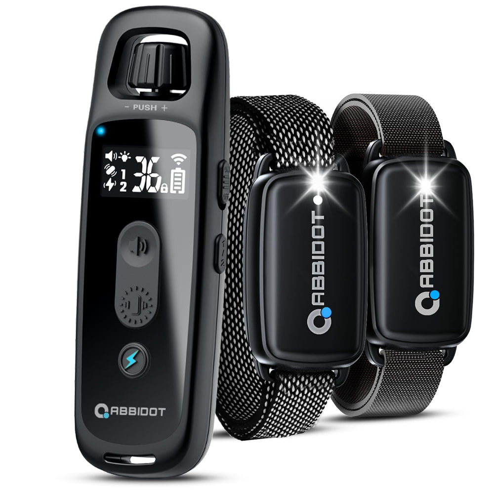 ABBIDOT dog shock collar remote for long-range training up to 3,300 ft.