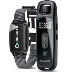 ABBIDOT dog shock collar remote enables precise training control during outdoor sessions.