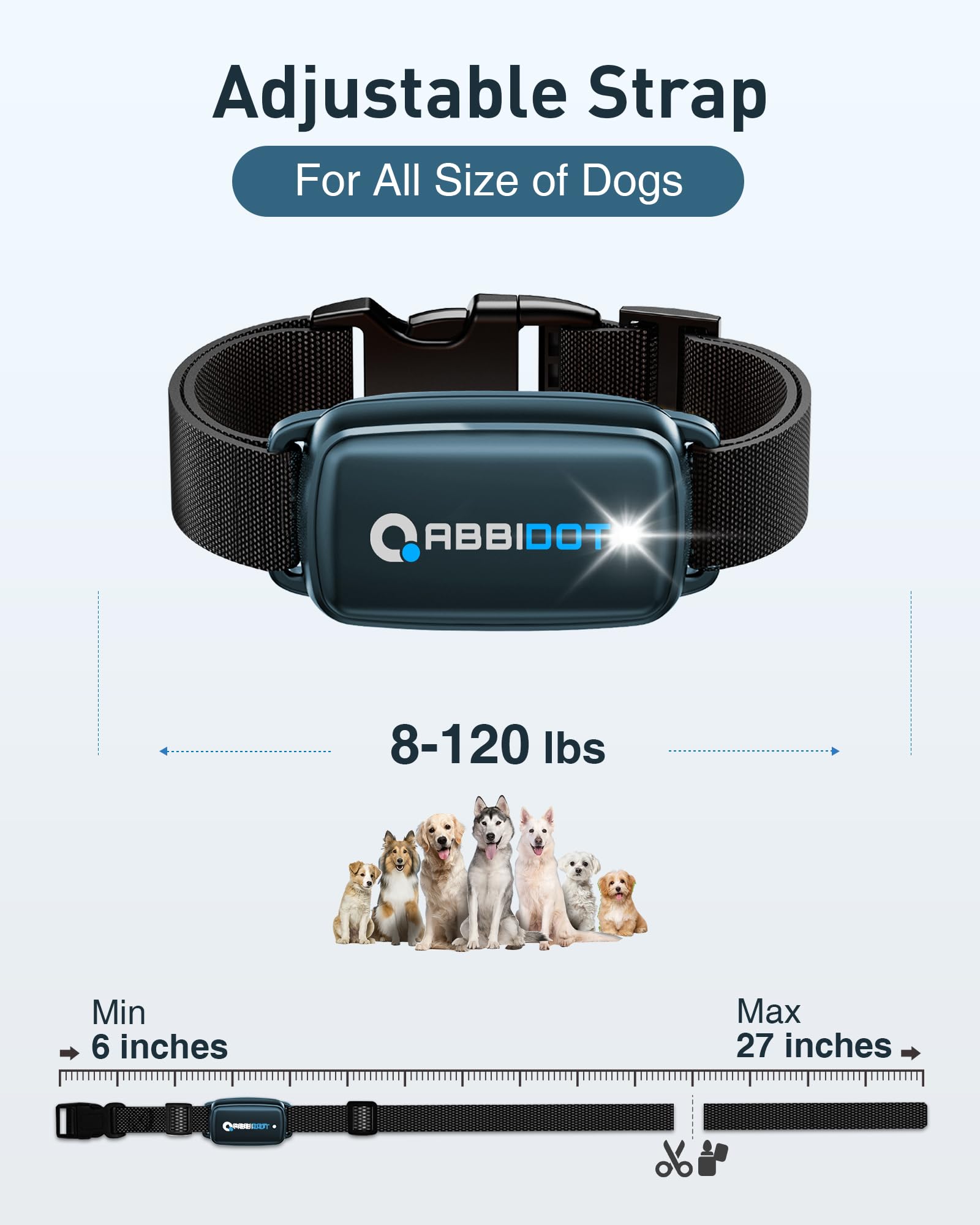 ABBIDOT LED night light helps locate your dog in low light.