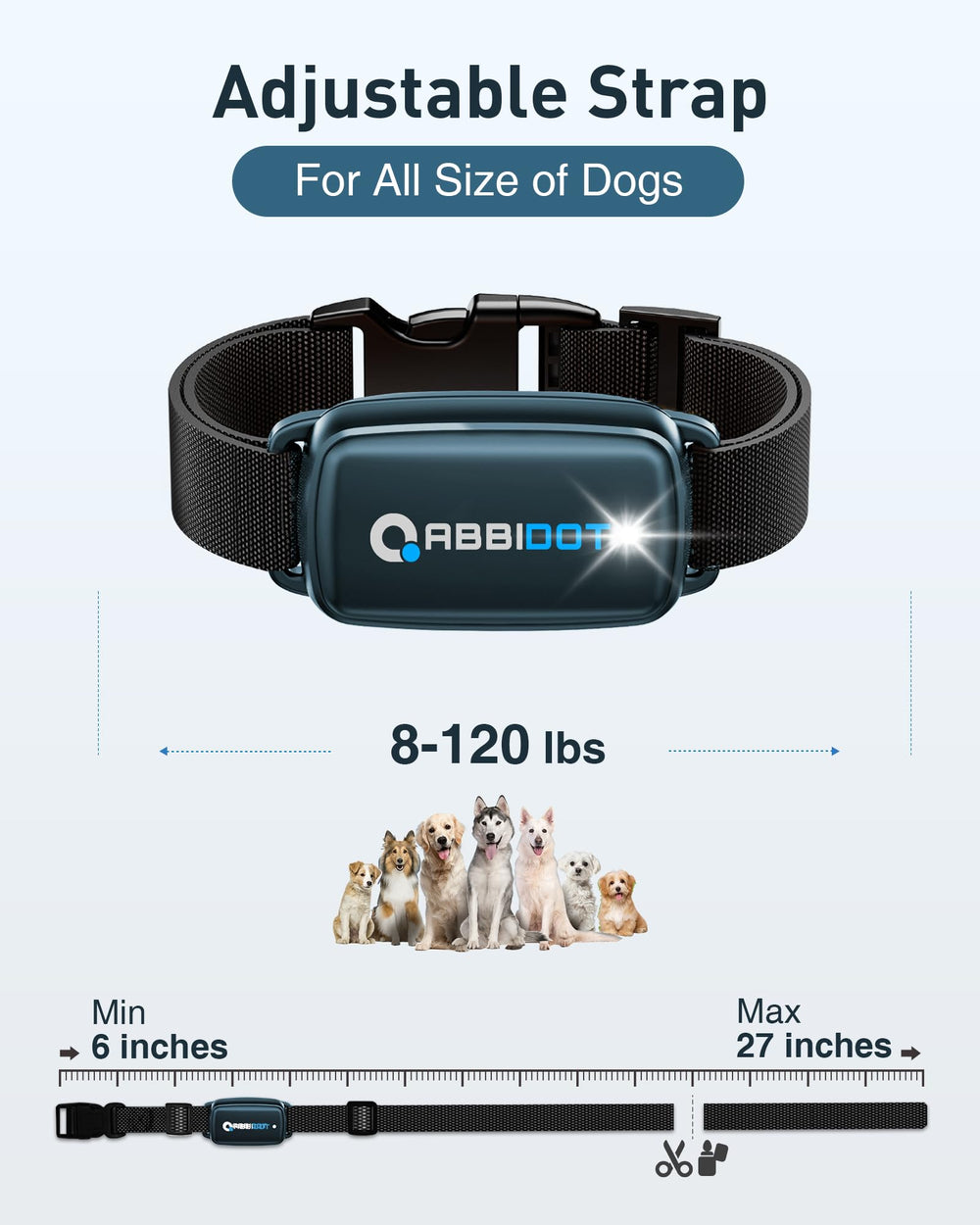 ABBIDOT LED night light helps locate your dog in low light.