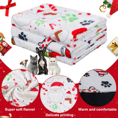 Abbylike flannel dog blanket emphasizes soft fabric for cozy winters