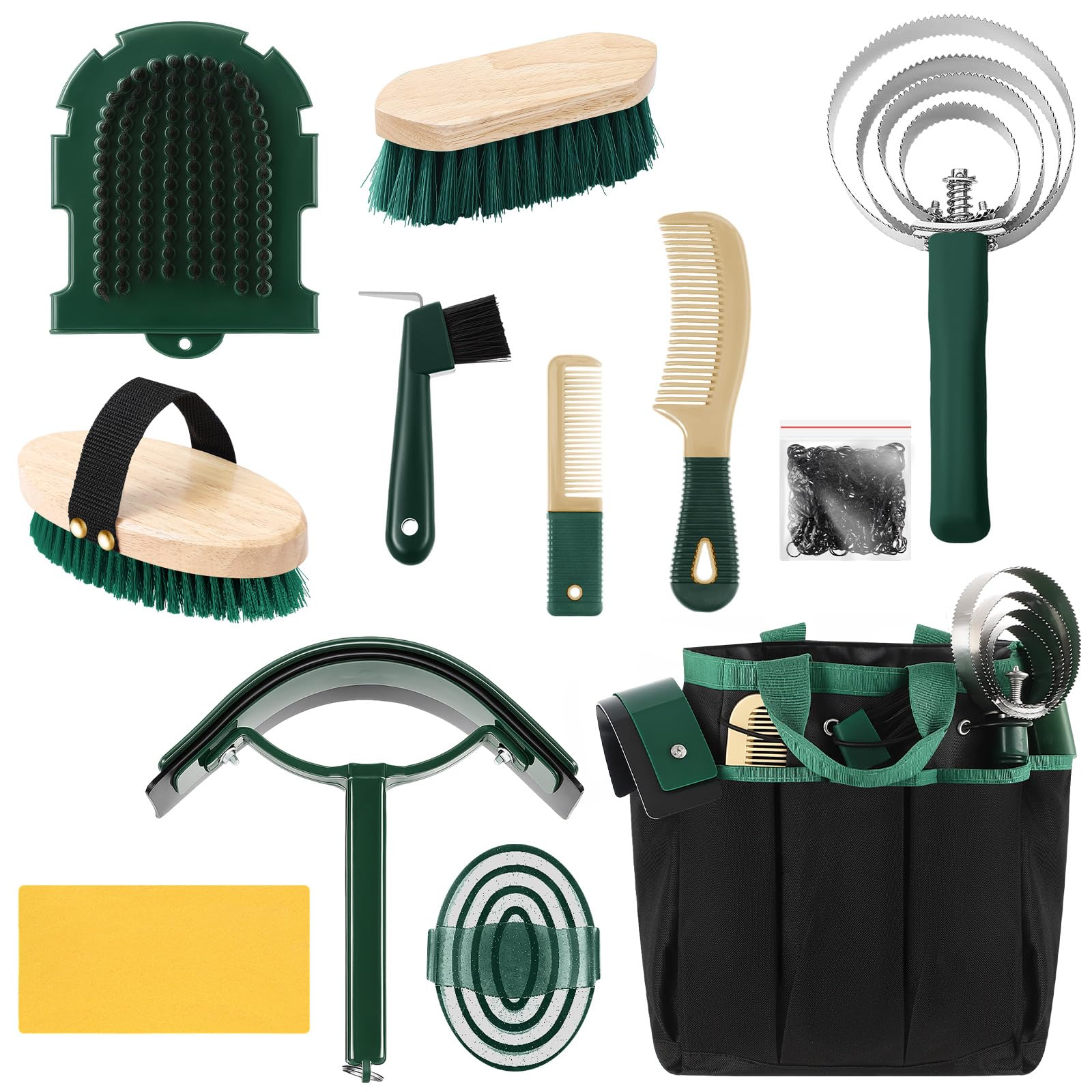 Abbylike 12-piece grooming kit organized in the tote for easy transport
