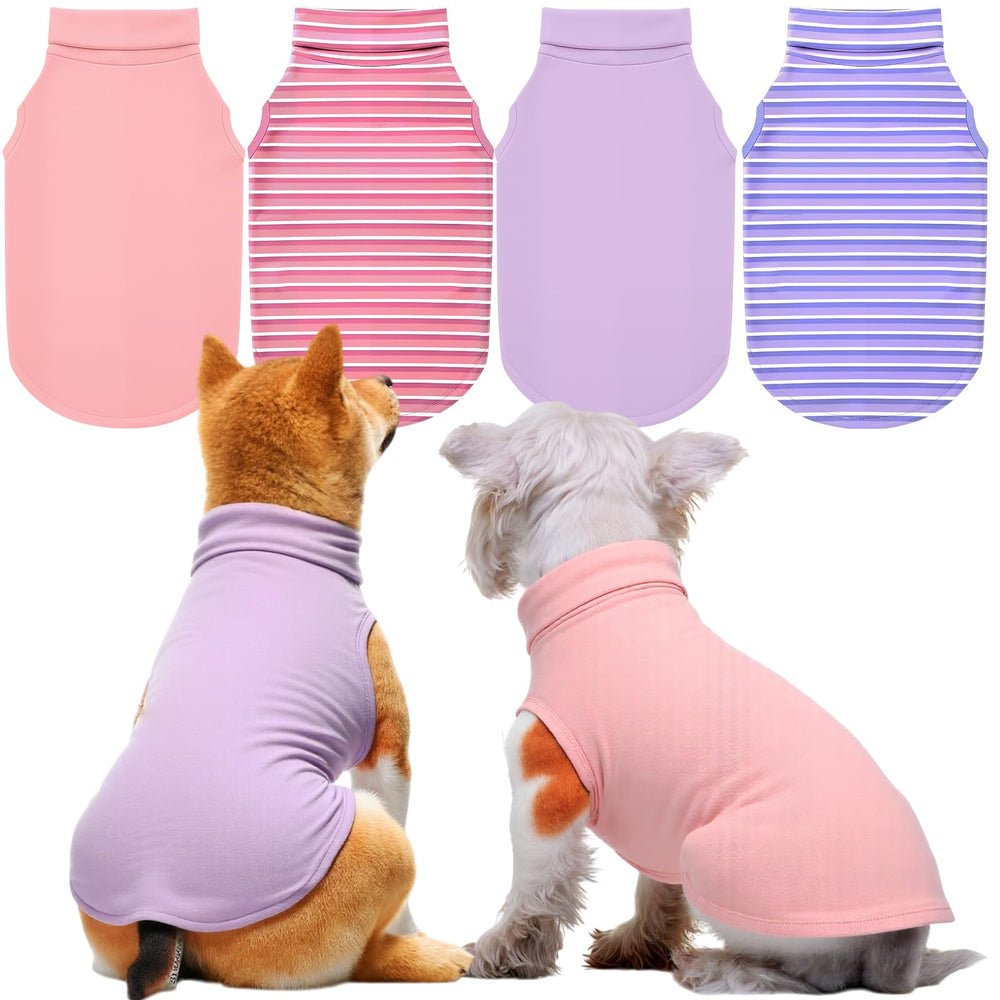 Abbylike 4-pack dog sweaters pack shot shows cozy winter warmth.