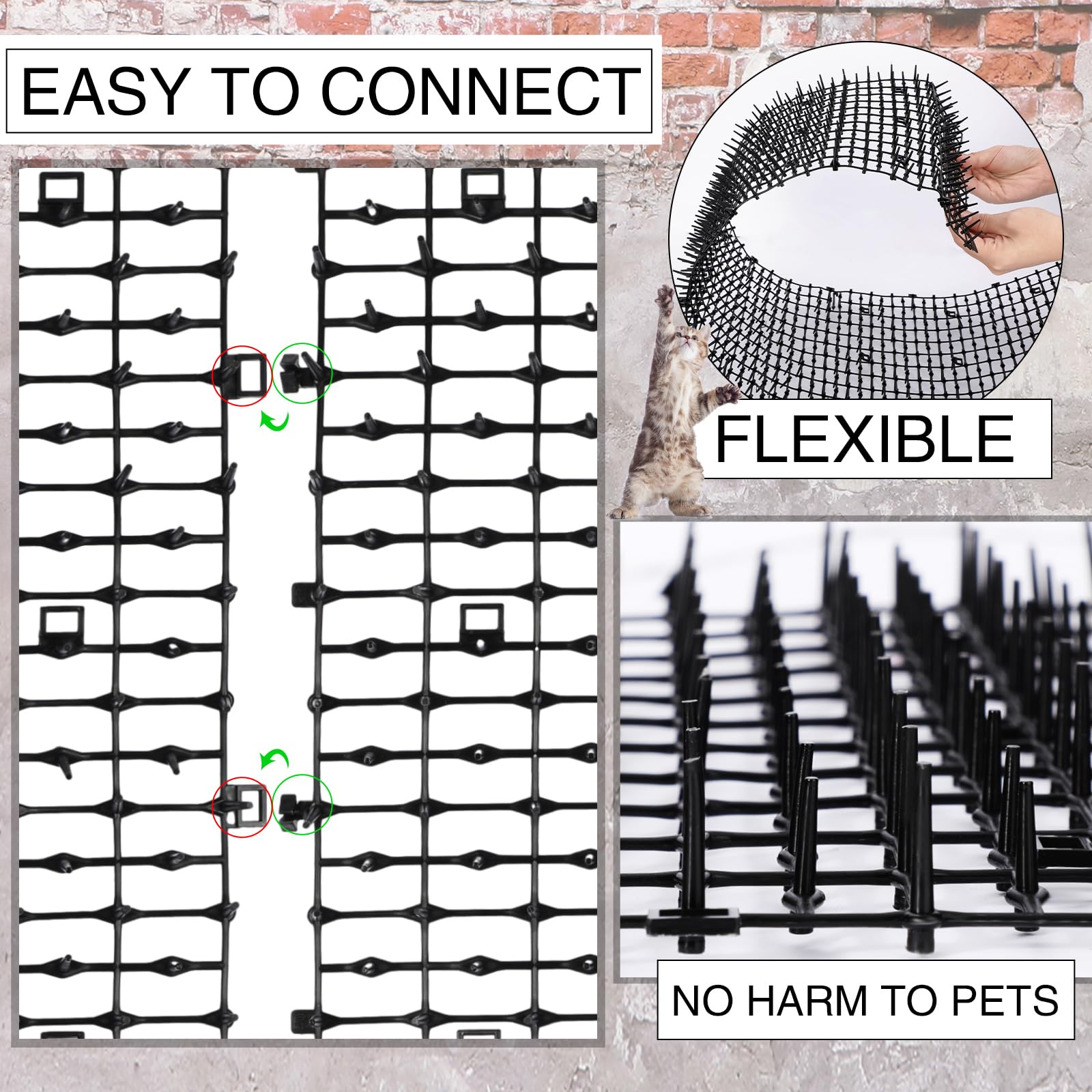 Abbylike 78x11-inch cat deterrent mat guards furniture and surfaces.