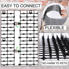 Abbylike 78x11-inch cat deterrent mat guards furniture and surfaces.