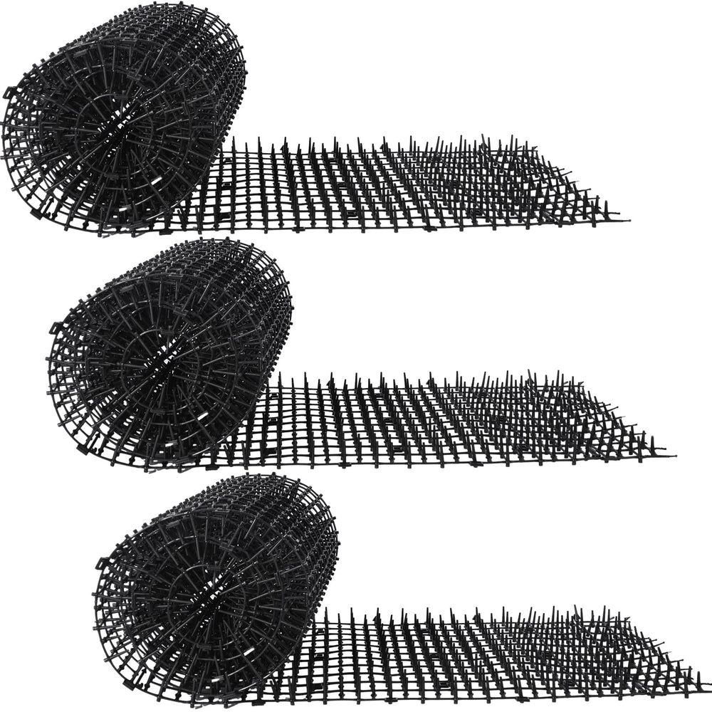 Abbylike cat repellent mat with spikes used outdoors to deter cats from garden areas.