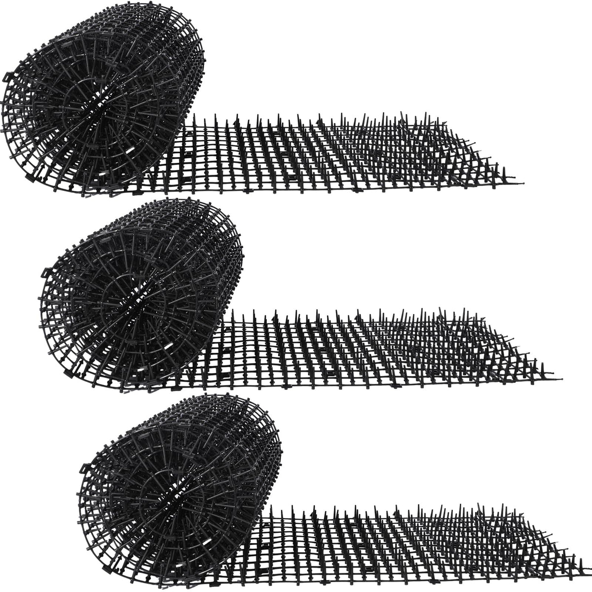 Abbylike cat repellent mat with spikes used outdoors to deter cats from garden areas.