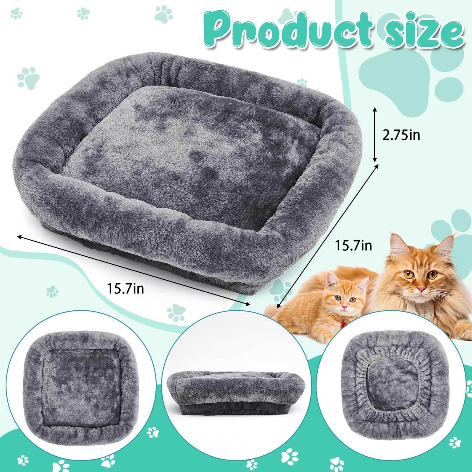 Abbylike cat-tree cover with elastic band for secure fit on most platforms.