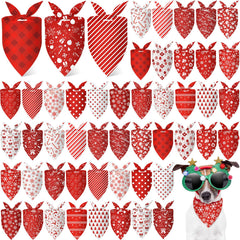 Abbylike Christmas dog bandana Santa pattern for festive photo props