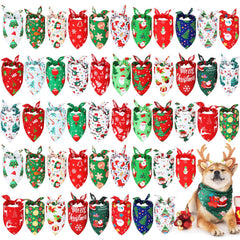 Abbylike Christmas dog bandanas 50pc pack for festive styling and quick outfit changes