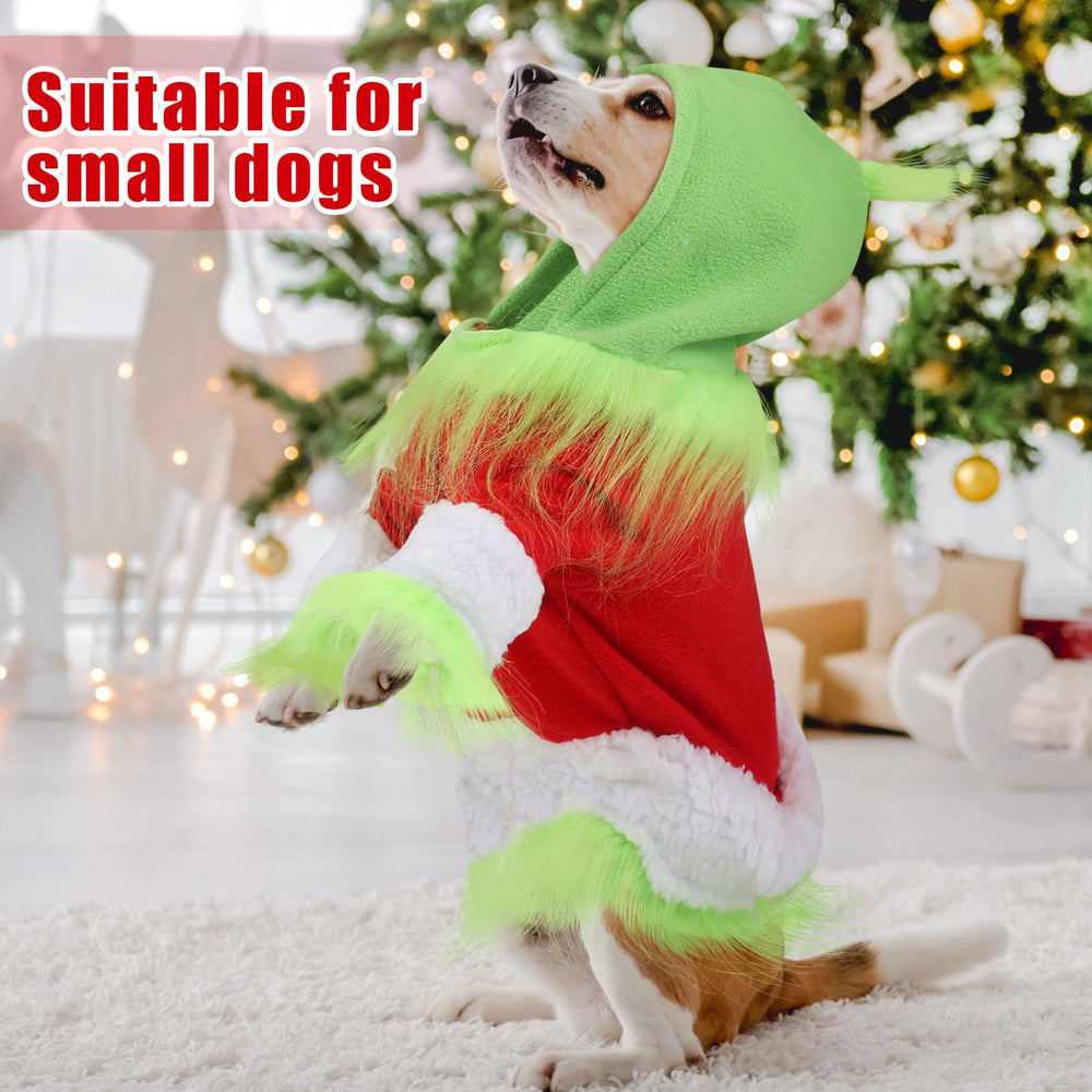 Abbylike dog Christmas outfit wearing with comfortable four-leg holes