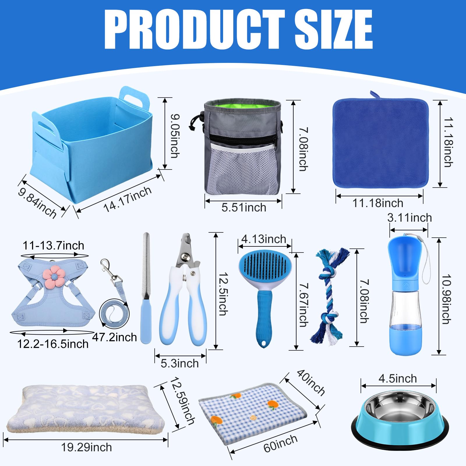 Abbylike blue dog leash image demonstrates reliable training and daily walks