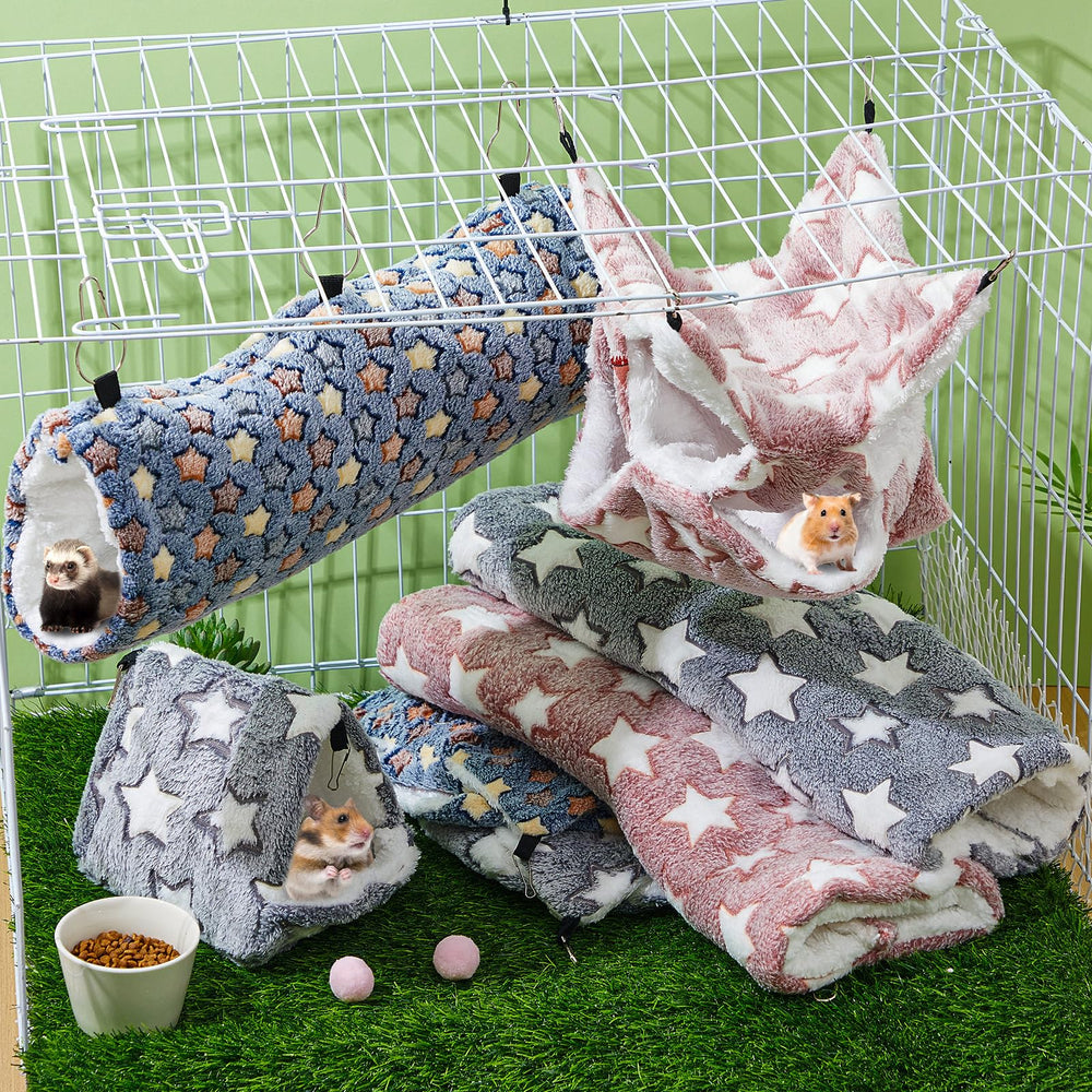 Abbylike ferret hanging bed navy showcases versatile hanging hideout and nap spot